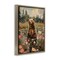 Stupell Industries Bear in Floral Pond Floater Framed Canvas Wall Art Design by Arlington Prints
